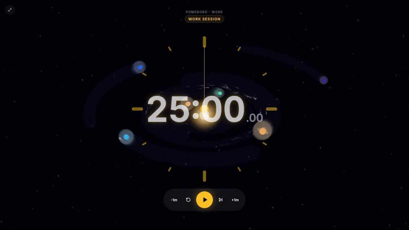 CleanStopwatch Orbit Theme stopwatch with lap tracking